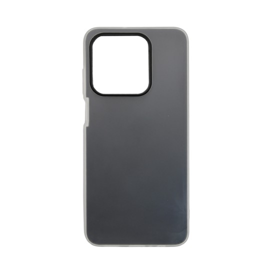Capa Duro de Silicone Transparente para Honor X5c Plus Preto
